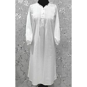 SoieRose Victorian 100% Cotton Nightgown with Pintuck Bodice – SR-1229